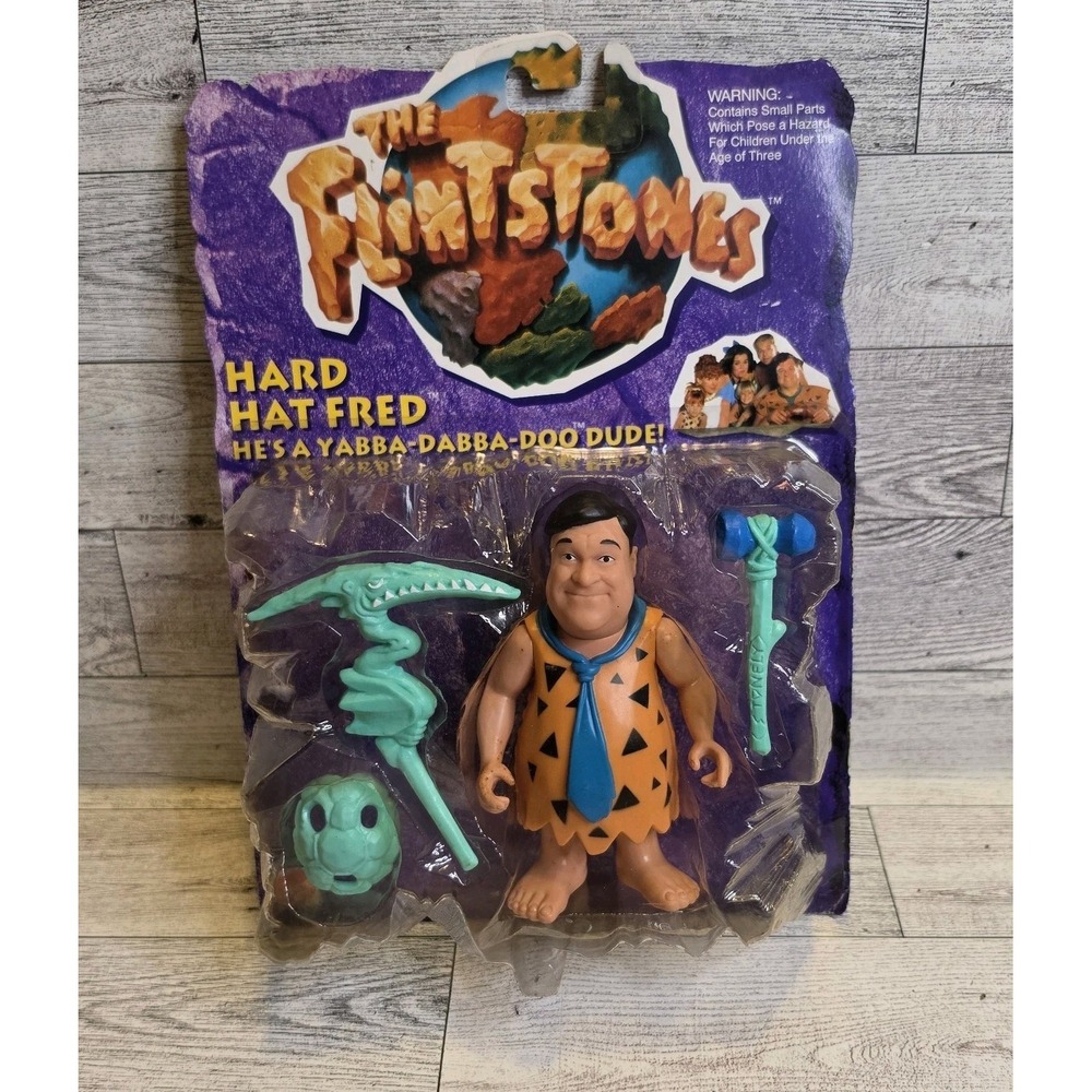 The‎ Flintstones Hard Hat Fred Mattel 11654 NEW Sealed 1993 Package Damage
